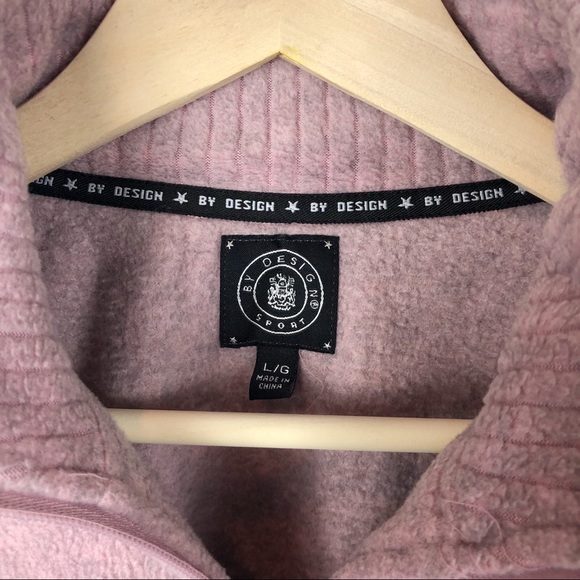 BY DESIGN Sport Pink Zip Up SweatShirt Jacket - Picture 5 of 5